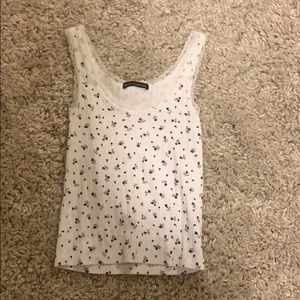 Cute loose white brandy tank top